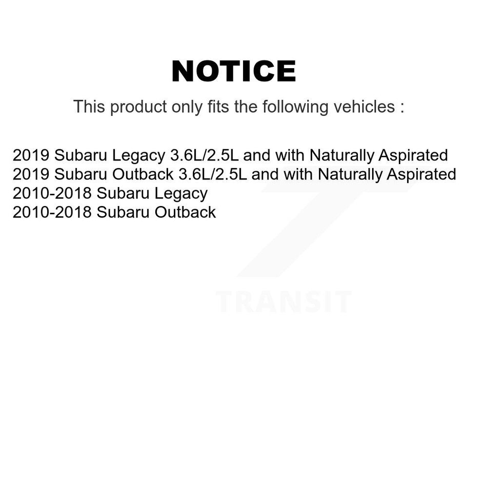 1x Air + 1x Cabin Filter (2 Total) Kit For Subaru Outback Legacy KFL-100099