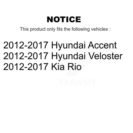 1x Air + 1x Cabin Filter (2 Total) Kit For 2012-2017 Hyundai Accent Kia Rio Veloster KFL-100133