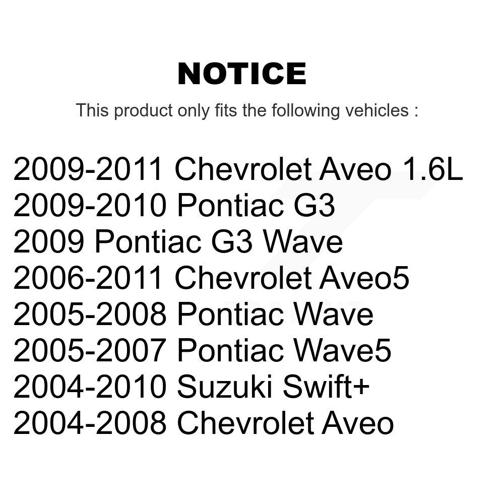 1x Air + 1x Cabin Filter (2 Total) Kit For Chevrolet Aveo Pontiac Aveo5 Wave G3 Suzuki KFL-100140