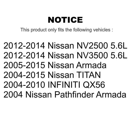 1x Air + 1x Cabin Filter (2 Total) Kit For Nissan TITAN Armada NV2500 INFINITI QX56 KFL-100223