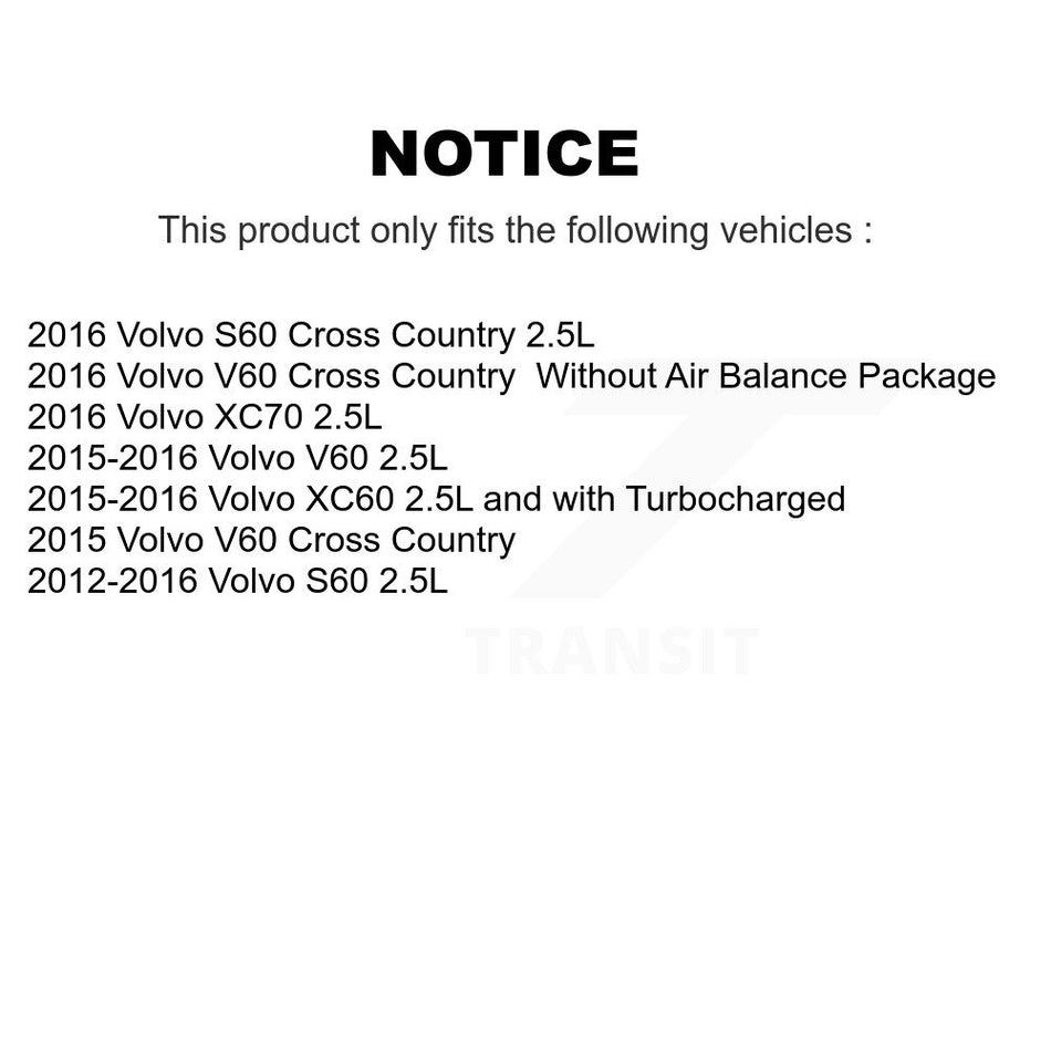 1x Air + 1x Cabin Filter (2 Total) Kit For Volvo S60 XC60 V60 Cross Country XC70 KFL-100309