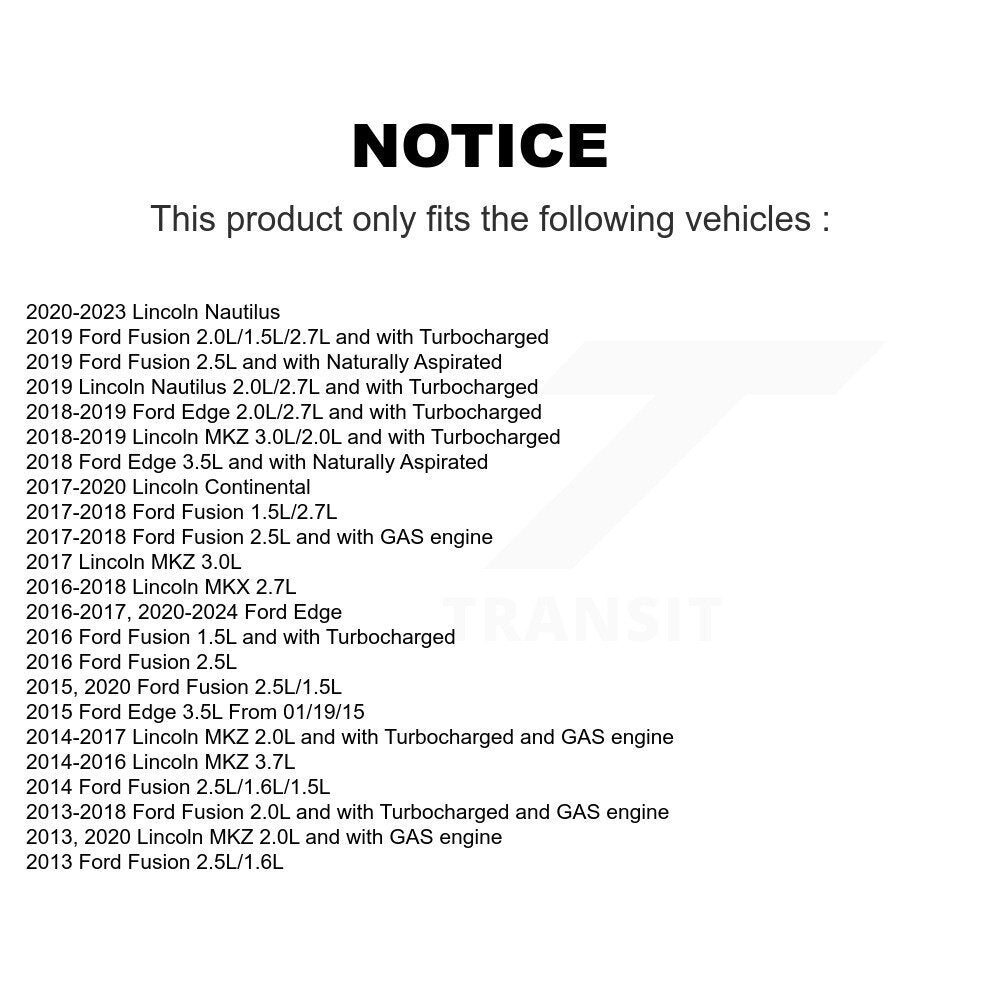 1x Air + 1x Cabin Filter (2 Total) Kit For Ford Edge Fusion Lincoln Nautilus MKX MKZ KFL-100351