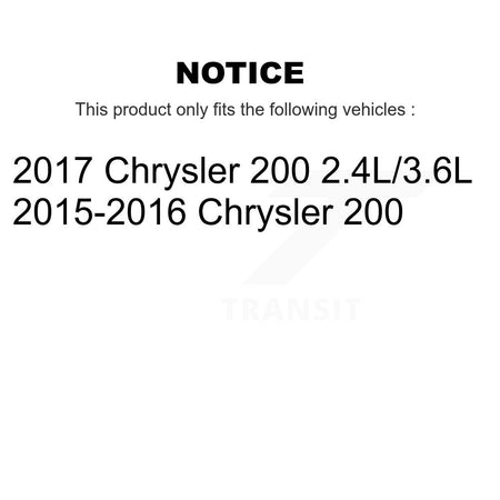 1x Air + 1x Cabin Filter (2 Total) Kit For Chrysler 200 KFL-100357