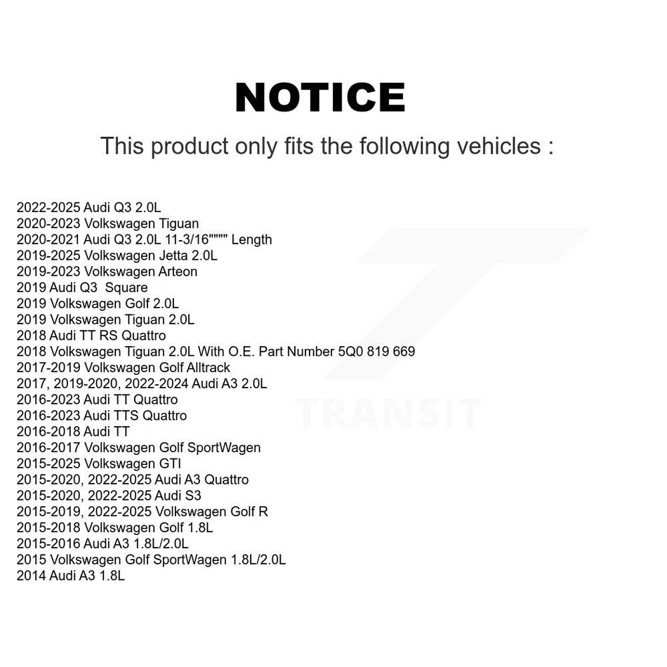 1x Air + 1x Cabin Filter (2 Total) Kit For Volkswagen Tiguan Jetta Audi Golf Q3 GTI A3 R KFL-100412