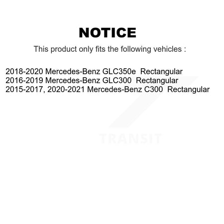 1x Air + 1x Cabin Filter (2 Total) Kit For Mercedes-Benz C300 GLC300 GLC350e Rectangular KFL-103043
