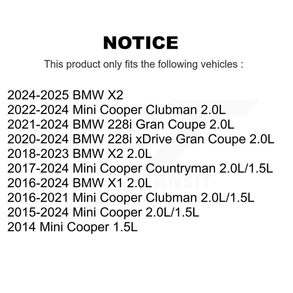 1x Air + 1x Cabin Filter (2 Total) Kit For Mini BMW Cooper X1 Countryman X2 Clubman 228i KFL-103080