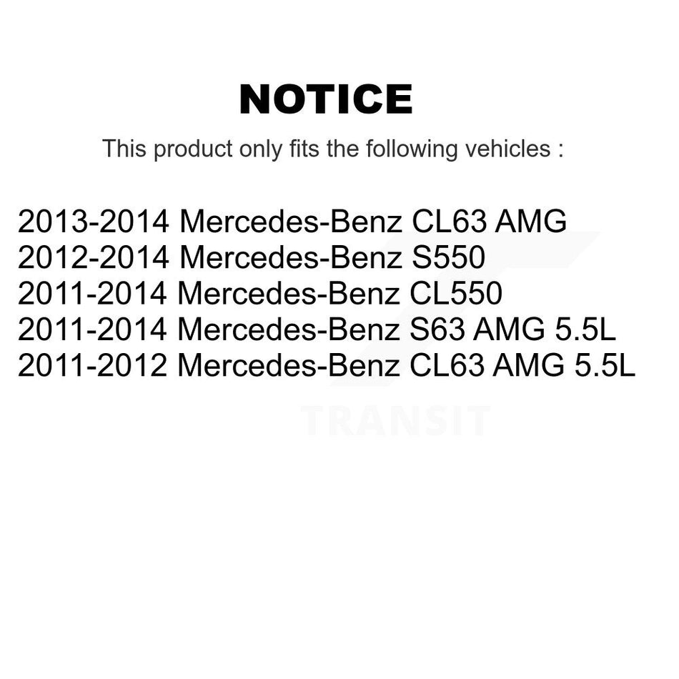 1x Air + 1x Cabin Filter (2 Total) Kit For Mercedes-Benz S550 S63 AMG CL550 CL63 KFL-103101