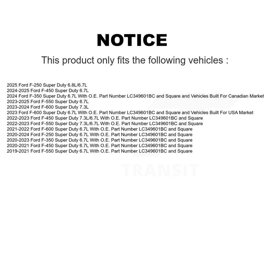 1x Air + 1x Cabin Filter (2 Total) Kit For Ford F-350 Super Duty F-250 F-450 F-550 F-600 KFL-103134