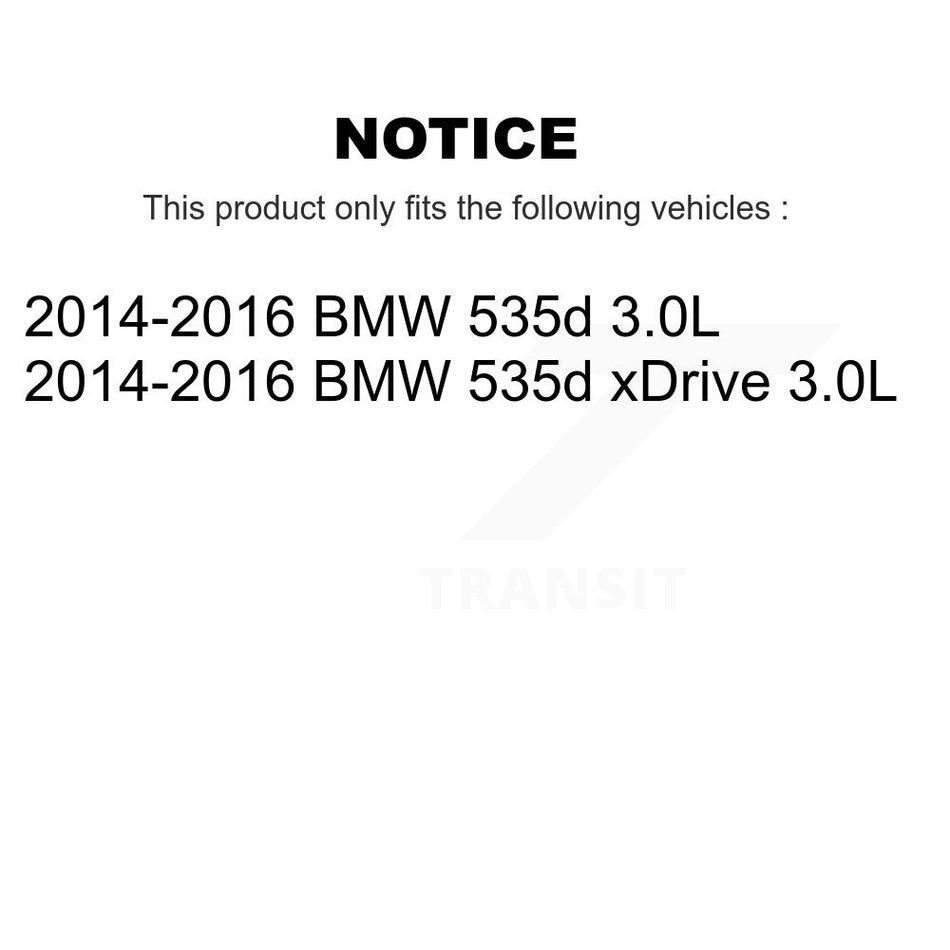1x Air + 1x Cabin Filter (2 Total) Kit For 2014-2016 BMW 535d xDrive 3.0L KFL-103194