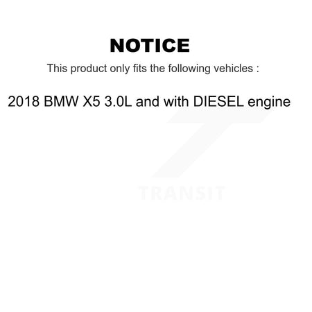 1x Air + 1x Cabin Filter (2 Total) Kit For 2018 BMW X5 3.0L with DIESEL engine KFL-103200