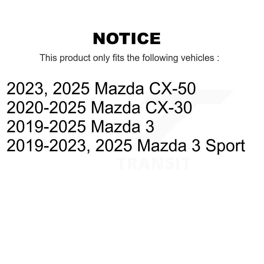 1x Air + 1x Cabin Filter (2 Total) Kit For Mazda 3 CX-30 CX-50 Sport KFL-103586