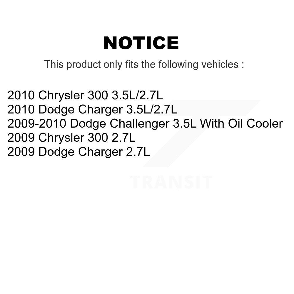1x Air + 1x Cabin + 1x Engine Oil Filter Filter (3 Total) Kit For Dodge Challenger 300 KFM-100102