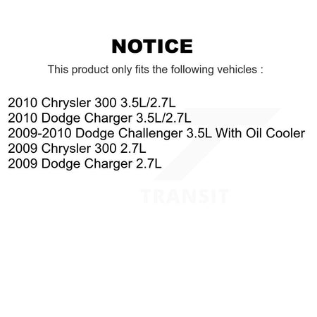 1x Air + 1x Cabin + 1x Engine Oil Filter Filter (3 Total) Kit For Dodge Challenger 300 KFM-100102