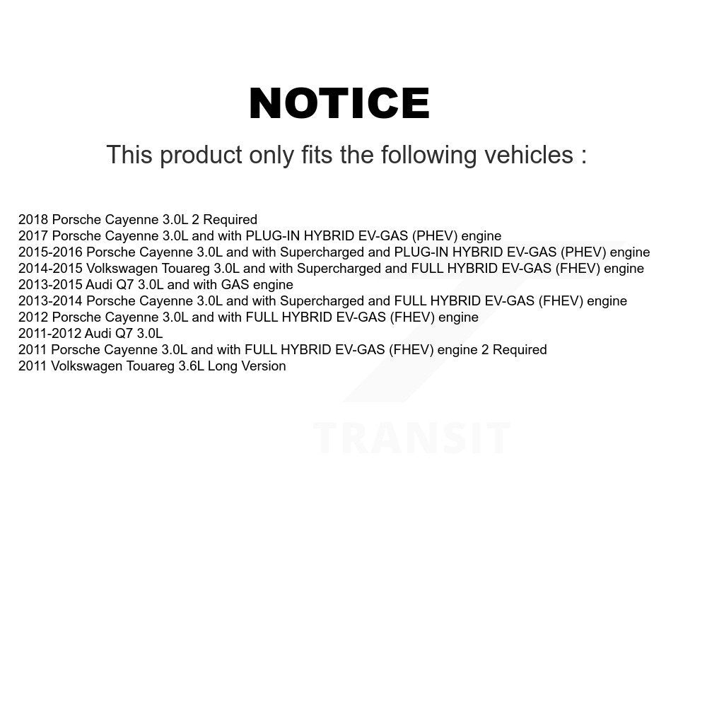 1x Air + 1x Cabin + 1x Engine Cartridge Oil Filter (3 Total) Kit For Porsche Cayenne Audi KFM-100430