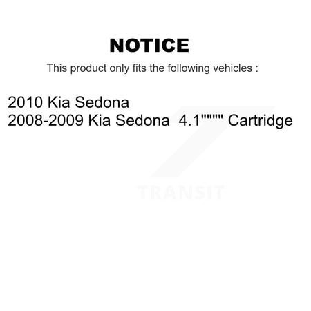 1x Air + 1x Cabin + 1x Engine Cartridge Oil Filter (3 Total) Kit For Kia Sedona KFM-100463