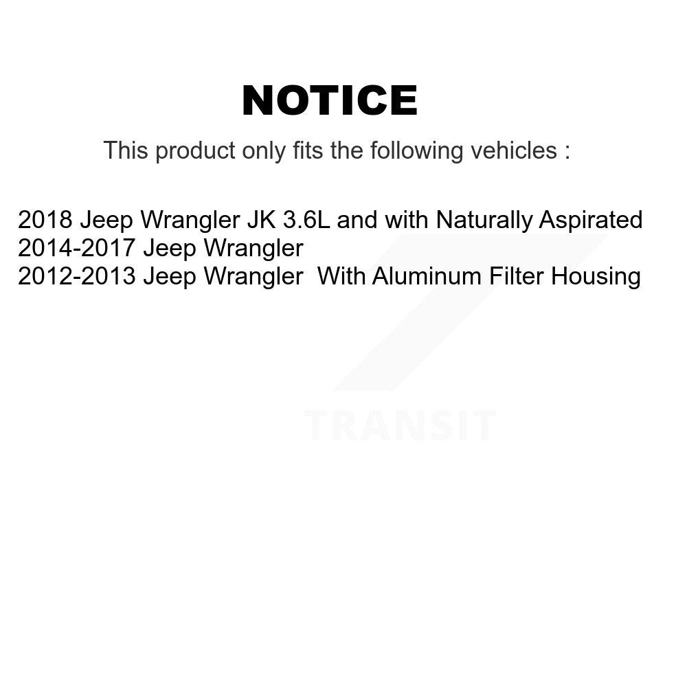 1x Air + 1x Cabin + 1x Engine Cartridge Oil Filter (3 Total) Kit For Jeep Wrangler JK KFM-100570