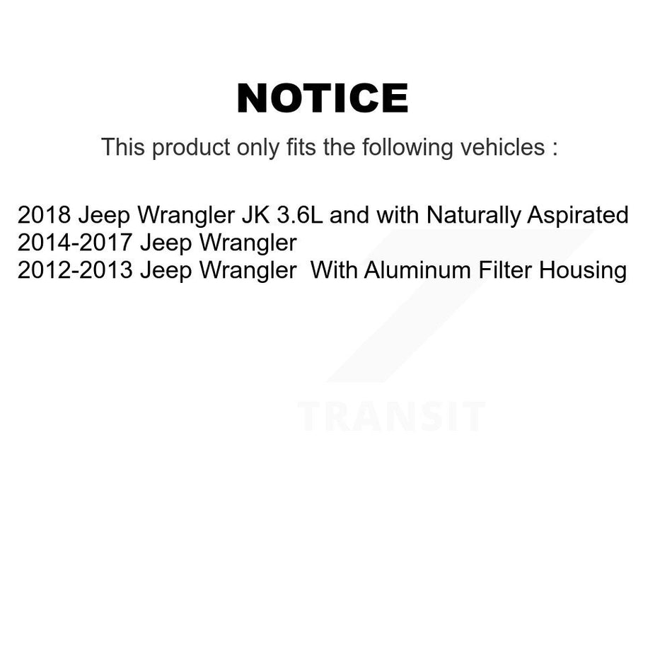 1x Air + 1x Cabin + 1x Engine Cartridge Oil Filter (3 Total) Kit For Jeep Wrangler JK KFM-100570
