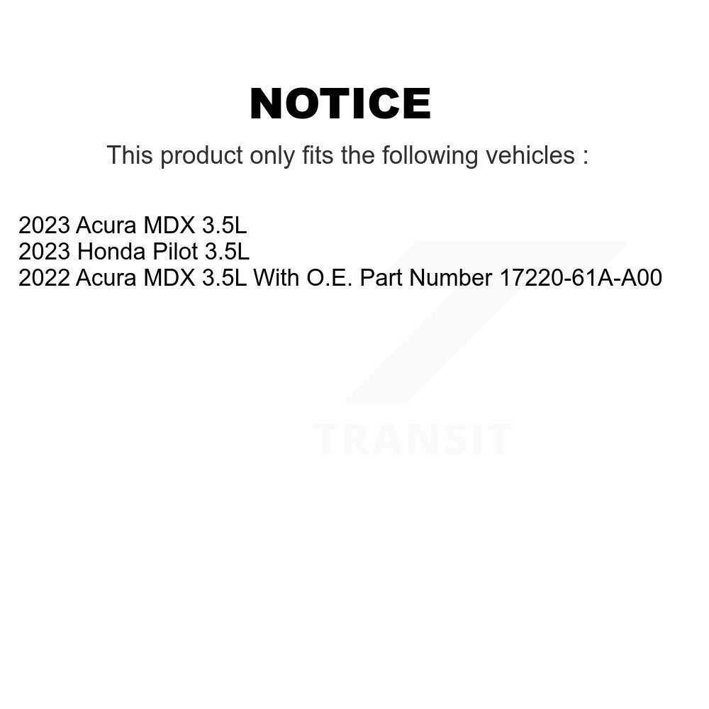 1x Air + 1x Cabin + 1x Engine Oil Filter Filter (3 Total) Kit For Acura MDX Honda Pilot KFM-104220