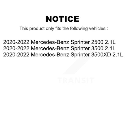 1x Air + 1x Cabin + 1x Engine Cartridge Oil Filter (3 Total) Kit For Mercedes-Benz 2500 KFM-104448