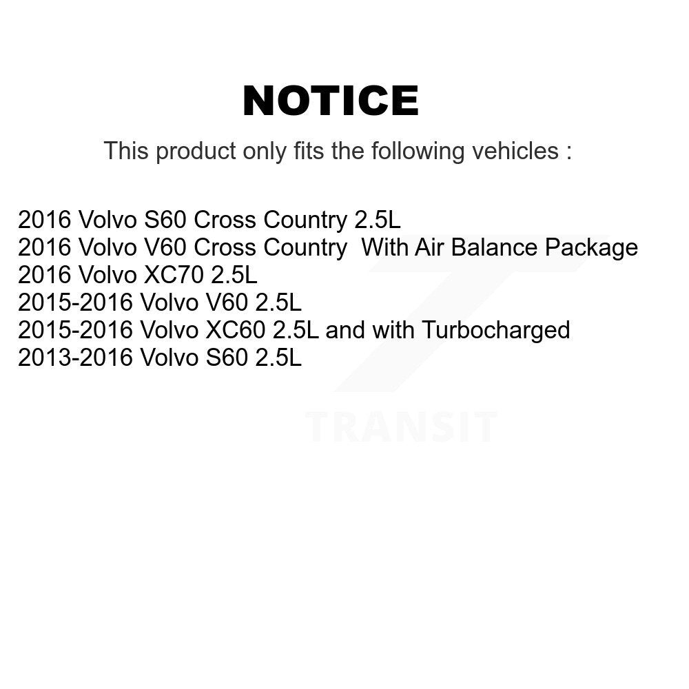 1x Air + 1x Cabin + 1x Engine Cartridge Oil Filter (3 Total) Kit For Volvo XC60 S60 V60 KFM-104454