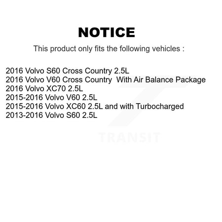 1x Air + 1x Cabin + 1x Engine Cartridge Oil Filter (3 Total) Kit For Volvo XC60 S60 V60 KFM-104454
