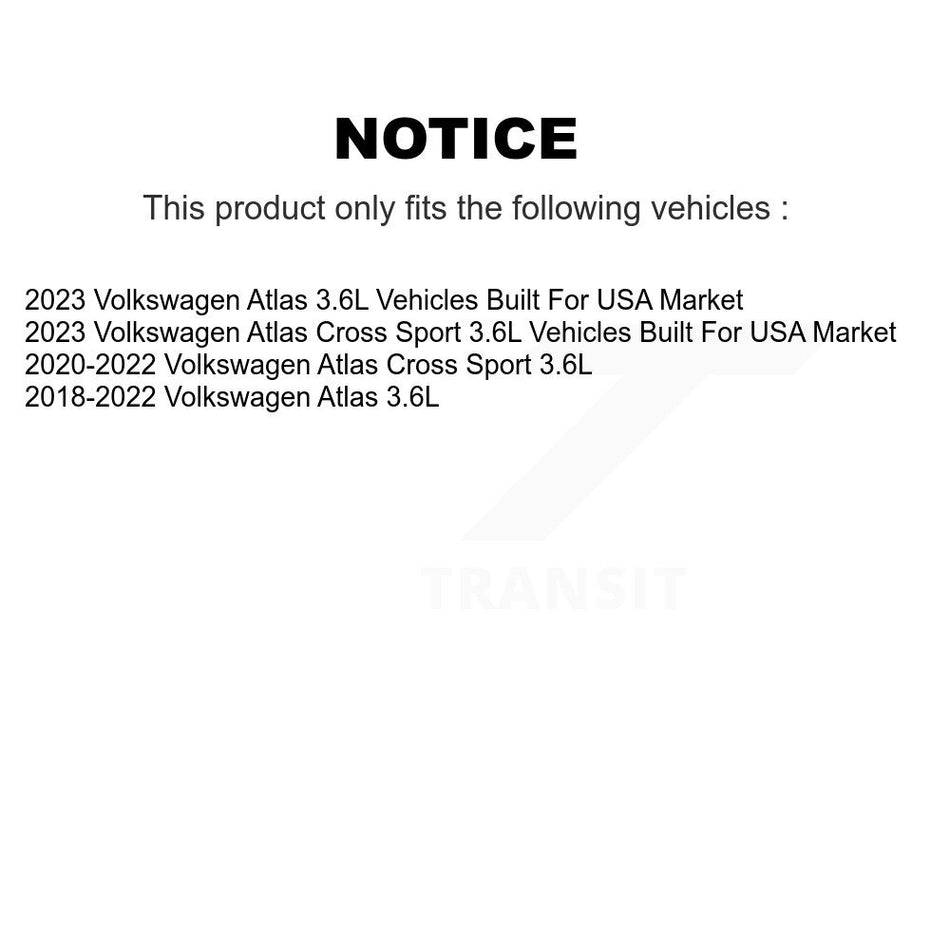 1x Air + 1x Cabin + 1x Engine Cartridge Oil Filter (3 Total) Kit For Volkswagen Atlas KFM-104457