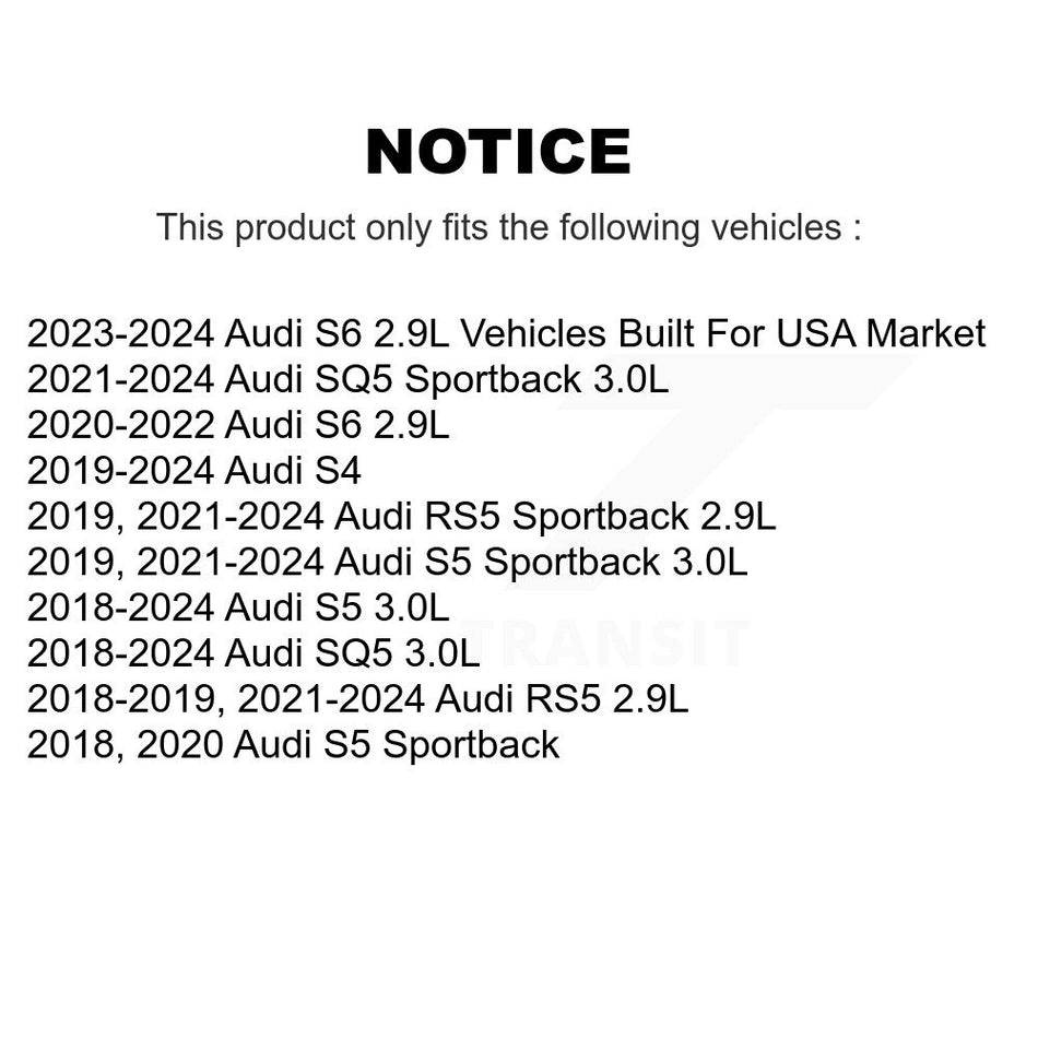 1x Air + 1x Cabin + 1x Engine Cartridge Oil Filter (3 Total) Kit For Audi SQ5 S5 RS5 S4 KFM-104758