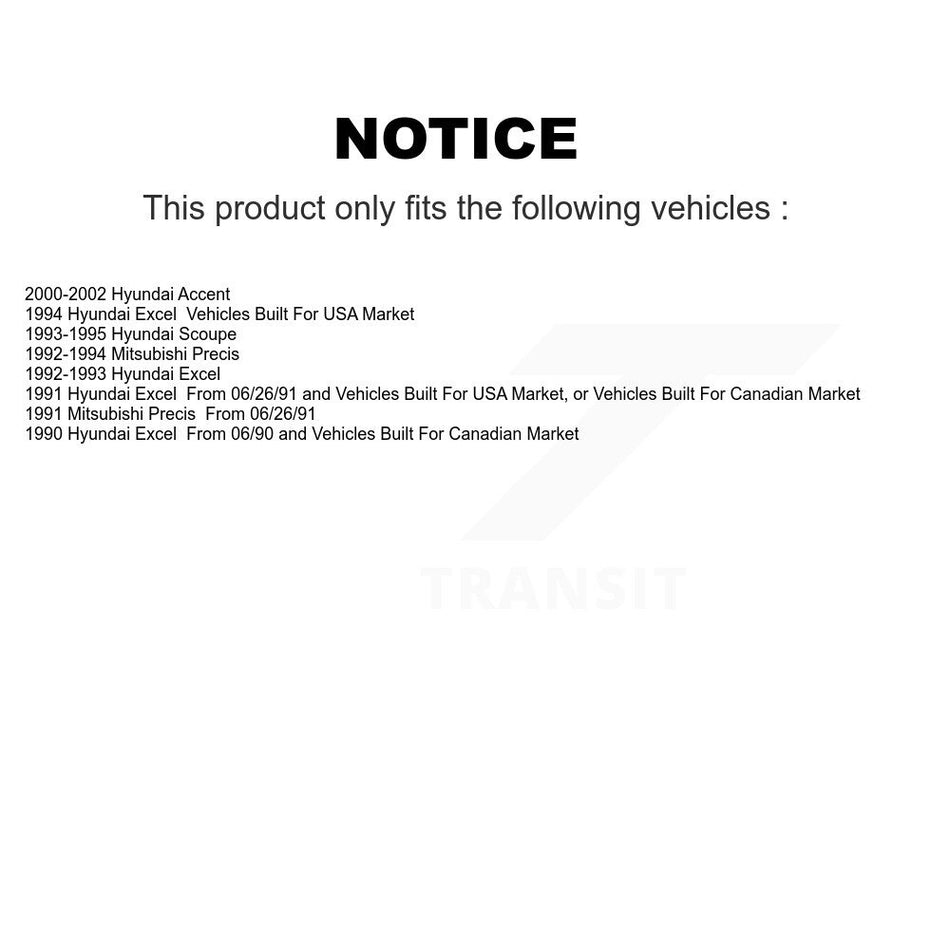 Front Rear Semi-Metallic Brake Pads And Drum Shoes Kit For Hyundai Accent Excel Scoupe Mitsubishi Precis KFN-100062