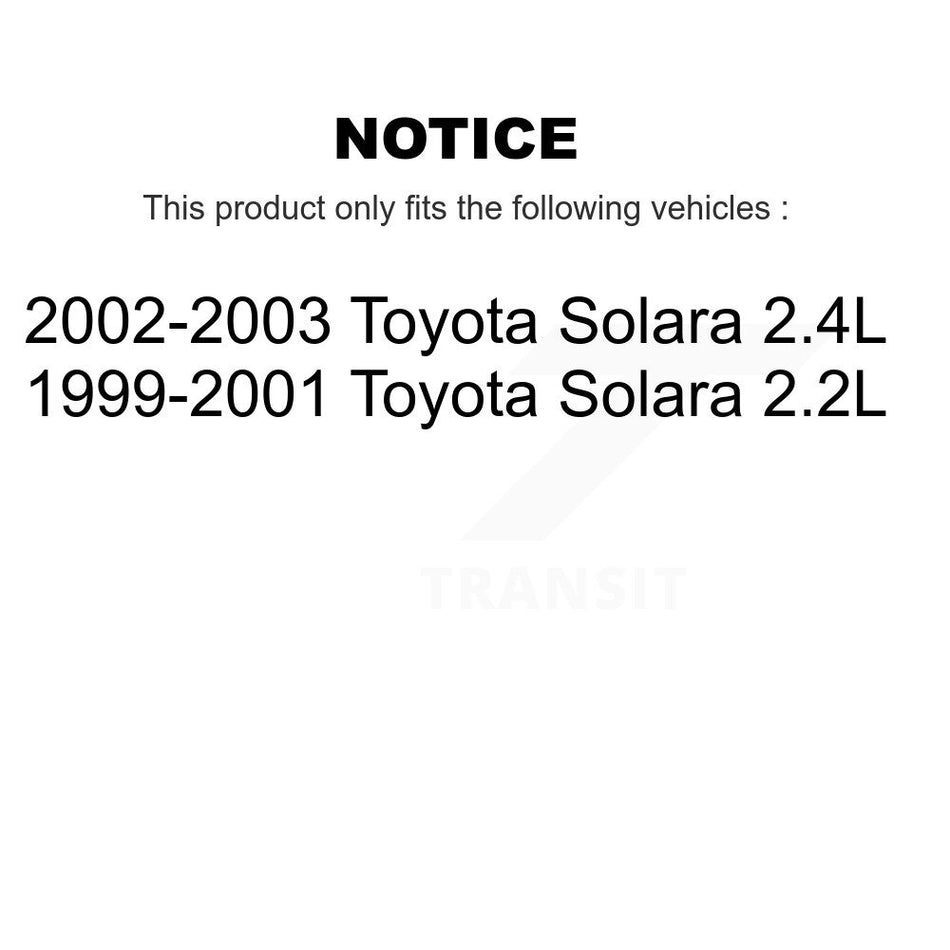 Front Rear Semi-Metallic Brake Pads And Drum Shoes Kit For Toyota Solara KFN-100123