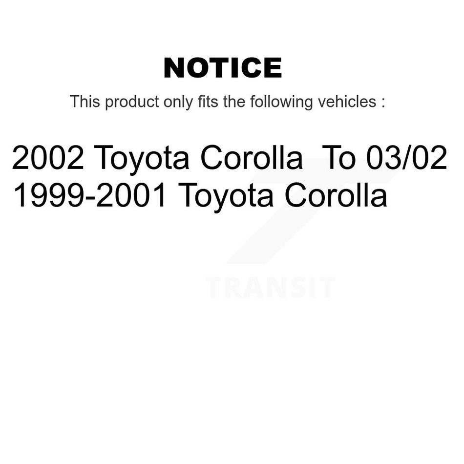 Front Rear Semi-Metallic Brake Pads And Drum Shoes Kit For Toyota Corolla KFN-100128