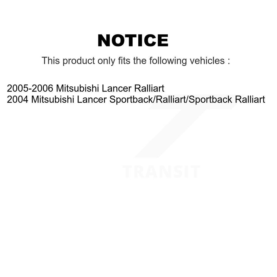 Front Rear Semi-Metallic Brake Pads And Drum Shoes Kit For Mitsubishi Lancer KFN-100172