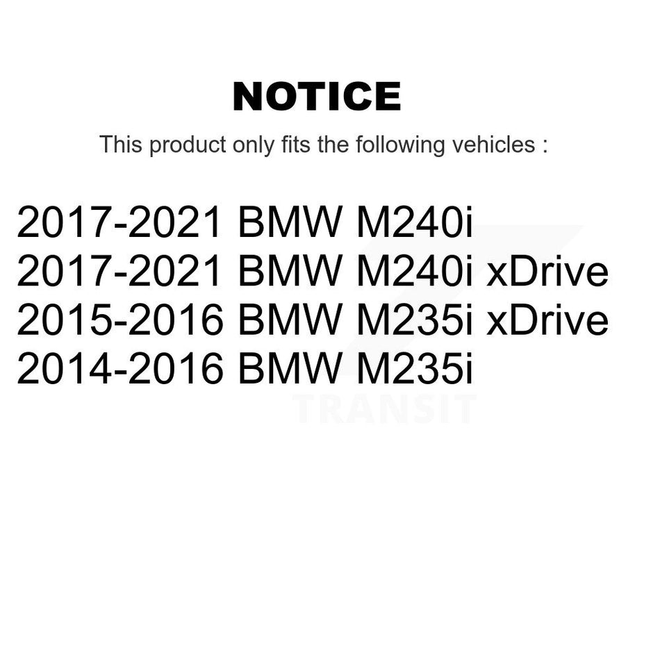 Front Rear Semi-Metallic Brake Pads And Parking Shoes Kit For BMW 328i 428i Gran Coupe 230i xDrive 228i M240i KFN-100487