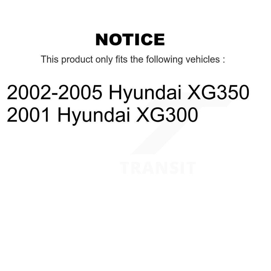 Front Rear Semi-Metallic Brake Pads And Parking Shoes Kit For Hyundai XG350 XG300 KFN-100525