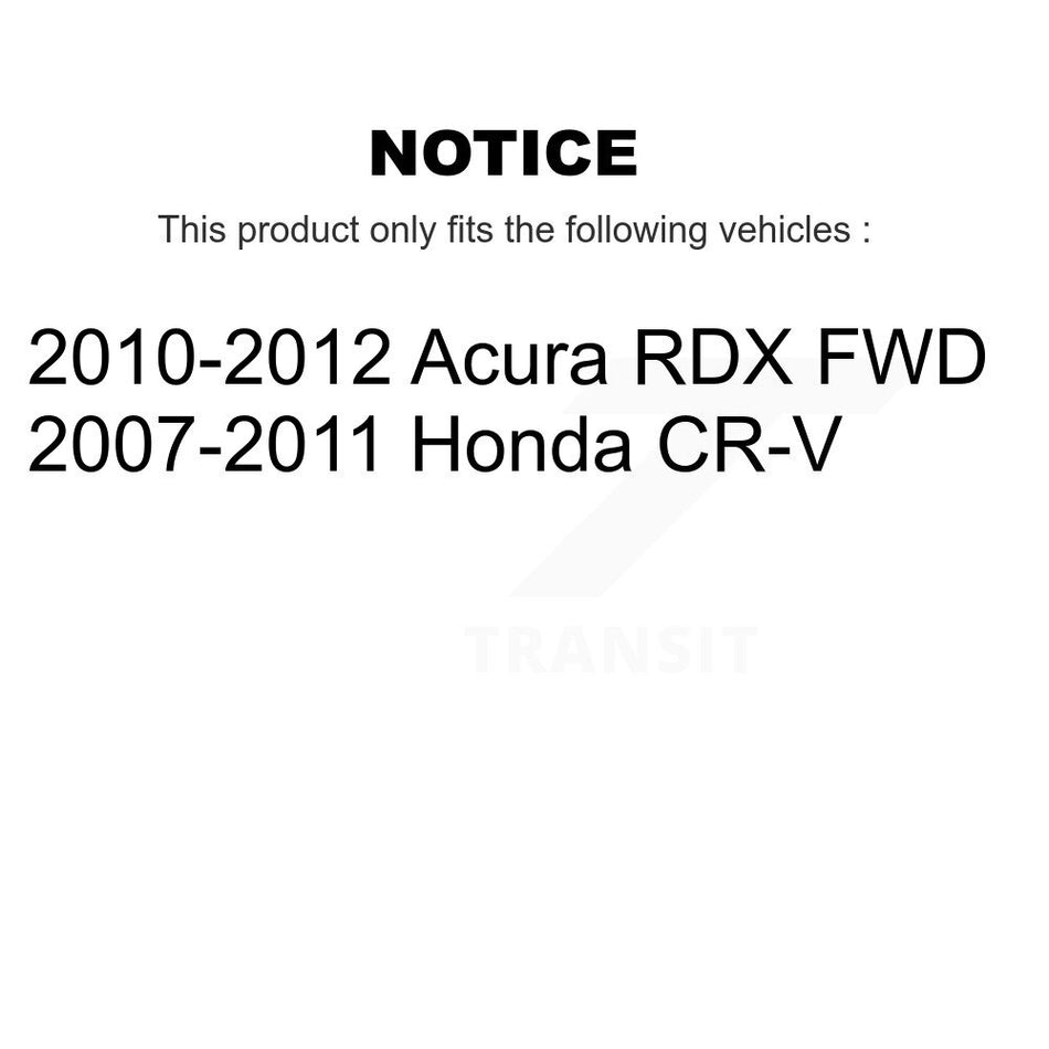 Front Rear Semi-Metallic Brake Pads And Parking Shoes Kit For Honda CR-V Acura RDX KFN-100581