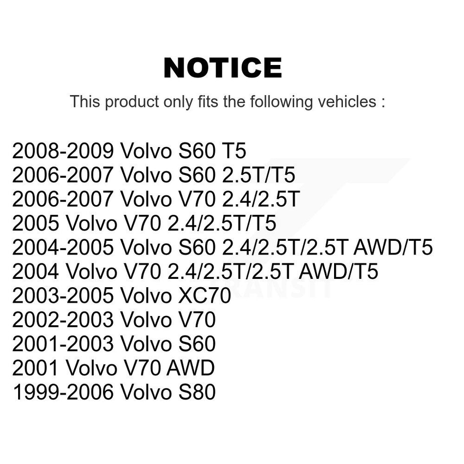 Front Rear Semi-Metallic Brake Pads And Parking Shoes Kit For Volvo S80 XC70 KFN-100729