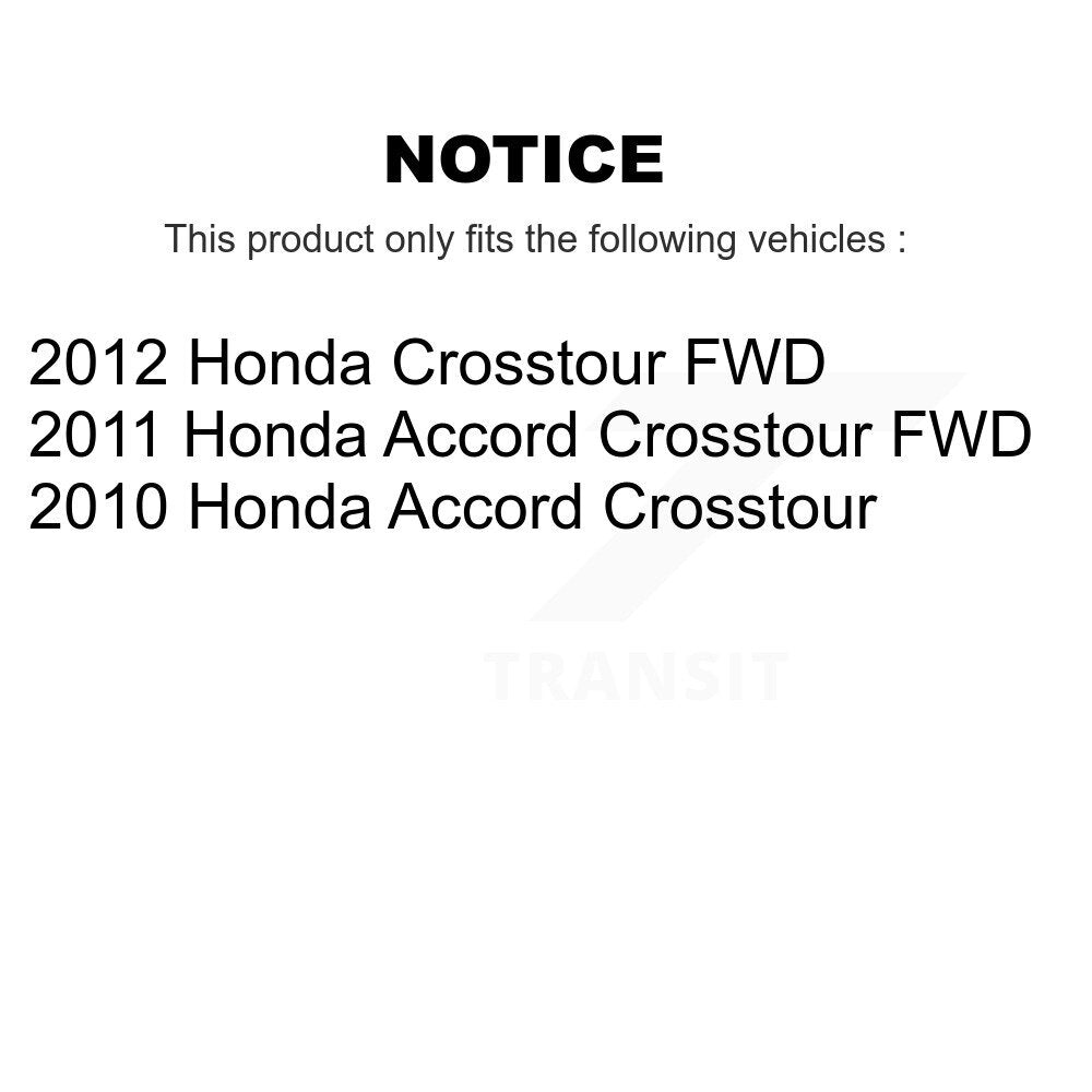 Front Rear Semi-Metallic Brake Pads And Parking Shoes Kit For Honda Accord Crosstour KFN-100869