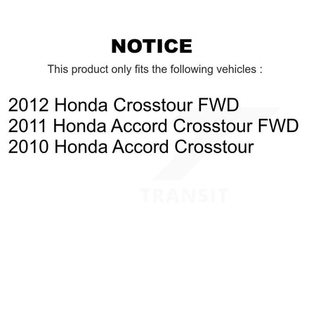 Front Rear Semi-Metallic Brake Pads And Parking Shoes Kit For Honda Accord Crosstour KFN-100869