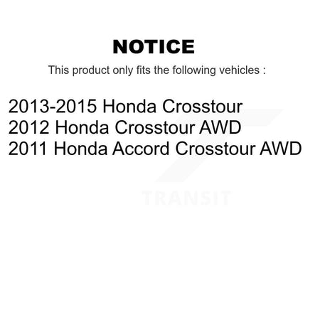 Front Rear Semi-Metallic Brake Pads And Parking Shoes Kit For Honda Crosstour Accord KFN-100870