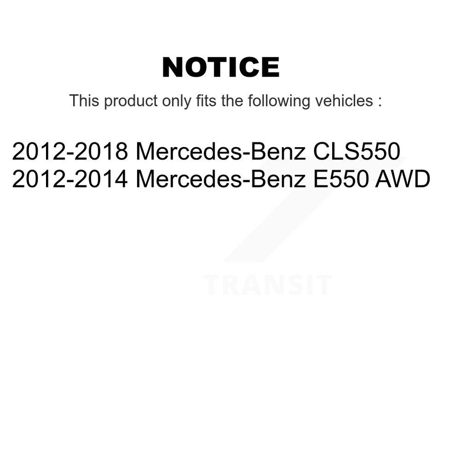Front Rear Semi-Metallic Brake Pads And Parking Shoes Kit For Mercedes-Benz CLS550 E550 KFN-100927
