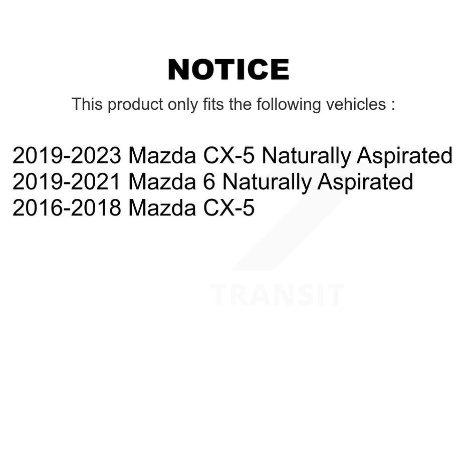 Front Coated Disc Brake Rotors Pair For Mazda CX-5 6 KG-100374