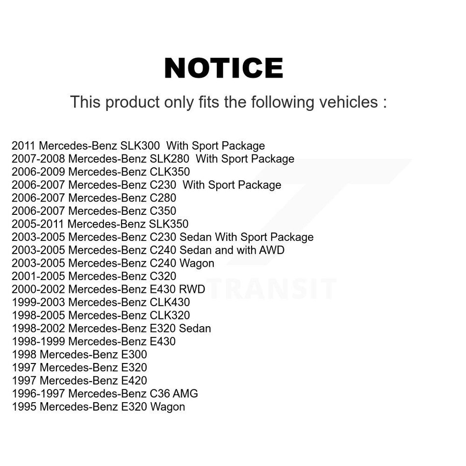 Rear Coated Disc Brake Rotors Pair For Mercedes-Benz E320 C230 CLK320 C240 CLK350 C320 C280 CLK430 E430 SLK350 SLK280 E420 C350 E300 SLK300 C36 AMG KG-100505