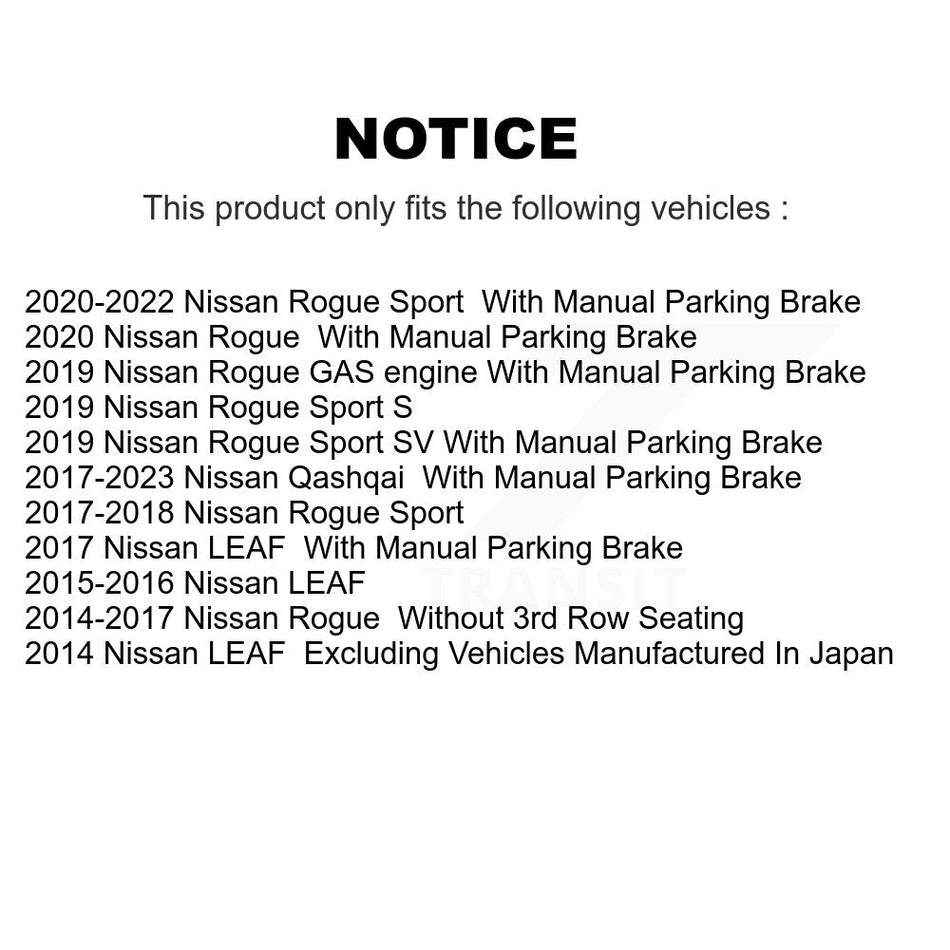 Front Rear Coated Disc Brake Rotors Kit For Nissan Rogue Sport LEAF Qashqai KG-101187