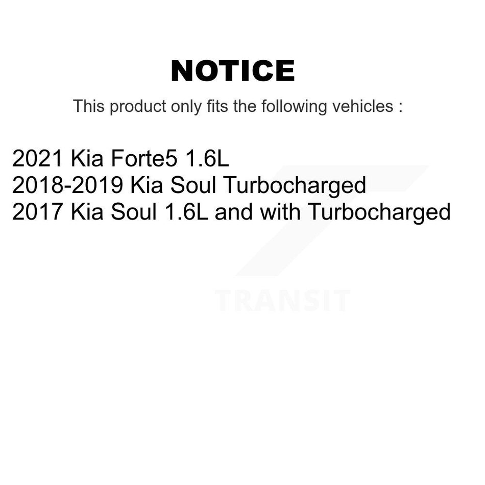 Front Rear Coated Disc Brake Rotors Kit For Kia Soul Forte KG-101195
