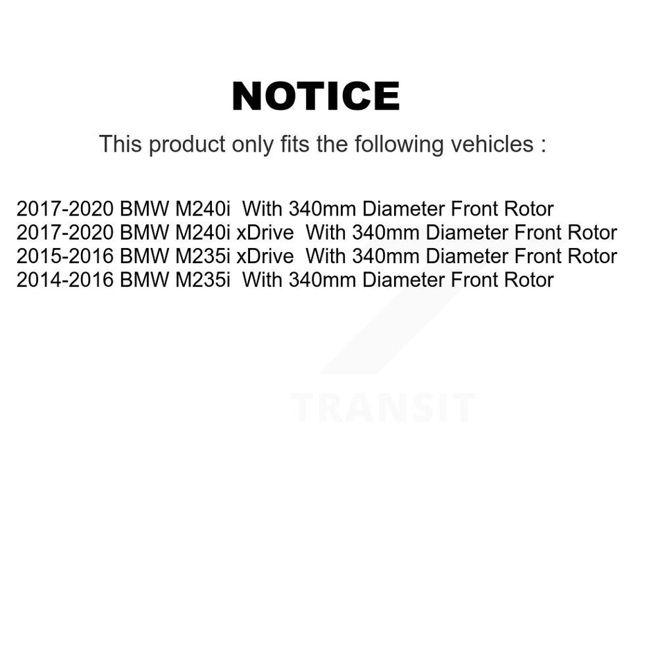 Front Rear Coated Disc Brake Rotors Kit For BMW 428i 328i 320i xDrive 228i M235i Gran Coupe M240i KG-101216