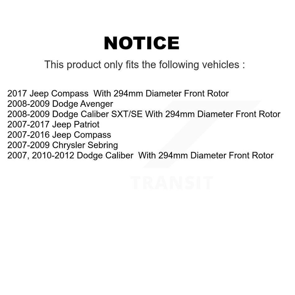 Front Rear Disc Brake Rotors Drums Kit For Jeep Patriot Compass Dodge Caliber Chrysler Sebring Avenger KG-101467