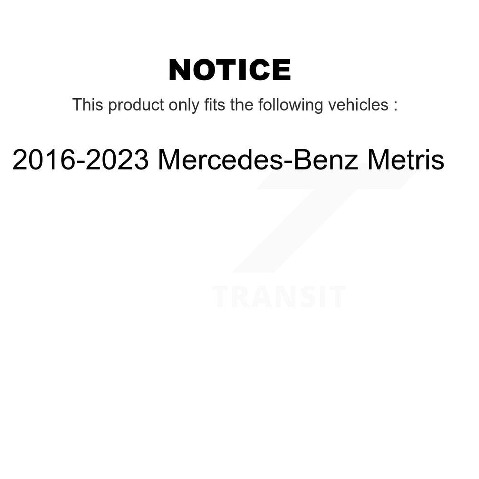 Front Rear Coated Disc Brake Rotors Kit For 2016-2021 Mercedes-Benz Metris KG-101542