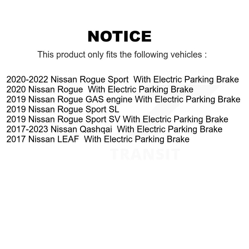 Front Rear Coated Disc Brake Rotors Kit For Nissan Rogue Sport LEAF Qashqai KG-101573