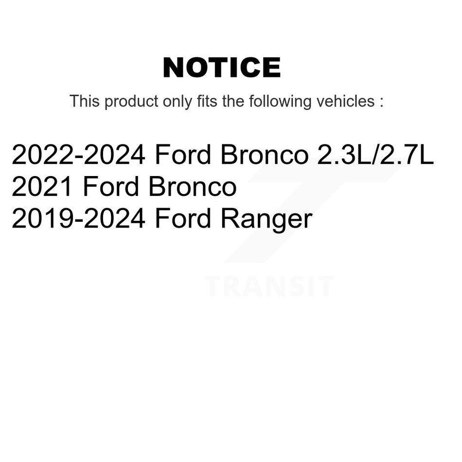 Front Rear Coated Disc Brake Rotors Kit For Ford Ranger Bronco KG-101590