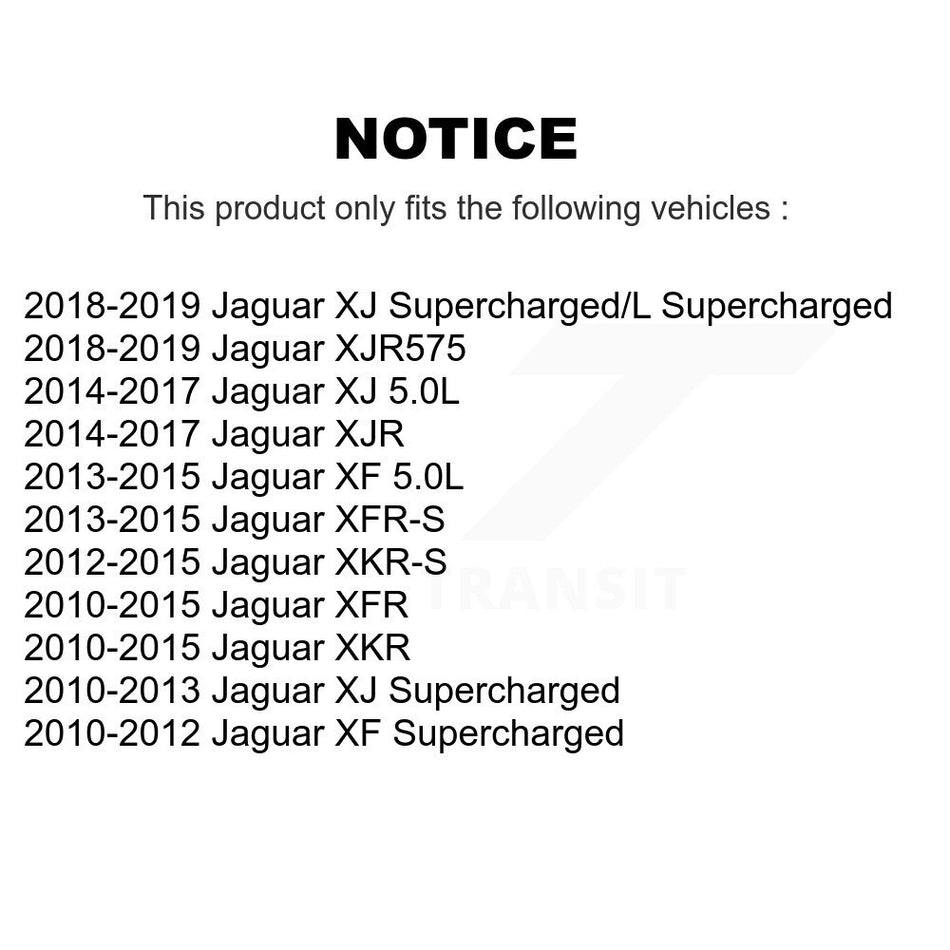 Rear Coated Disc Brake Rotors Pair For Jaguar XF XJ XFR XFR-S XJR575 KG-101654