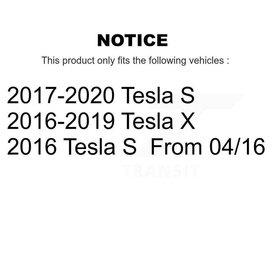 Rear Coated Disc Brake Rotors Pair For Tesla S X KG-101668
